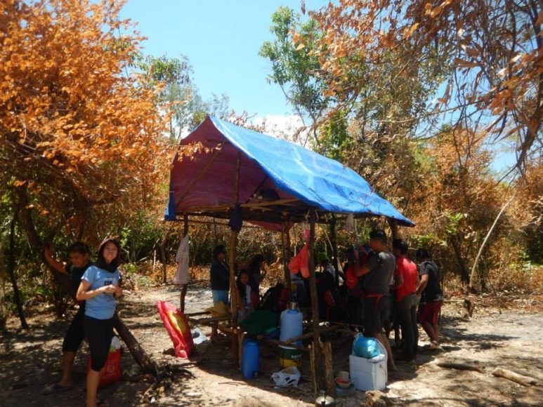 Penitan Bay kubo or nipa hut