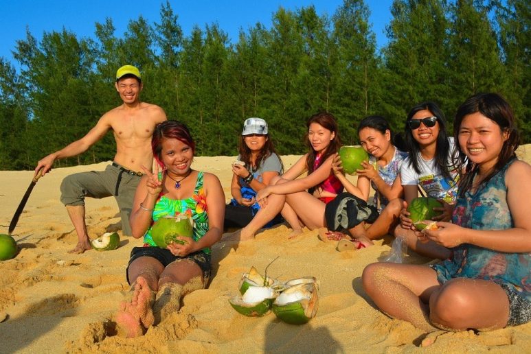 Group shot in Jomalig Island