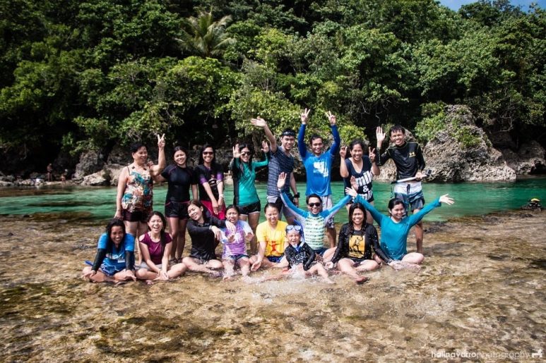 Group shot in Magpupungko Pool