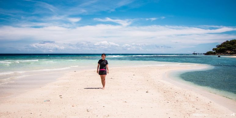 Sumilon Island sand bar in Cebu