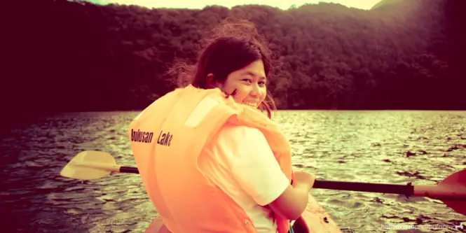 Kayaking in Bulusan Lake, Sorsogon