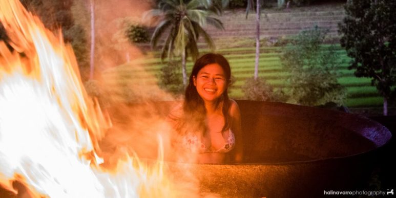 Kawa hot bath in Tibiao, Antique