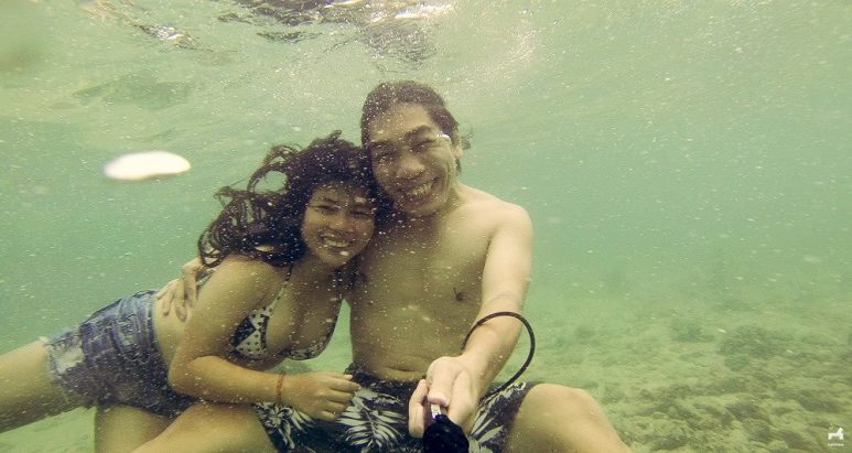 Couple shot in Antonia Island in Gigantes Islands