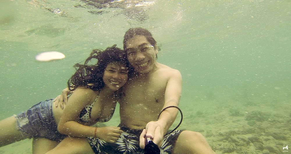 Couple shot in Antonia Island in Gigantes Islands