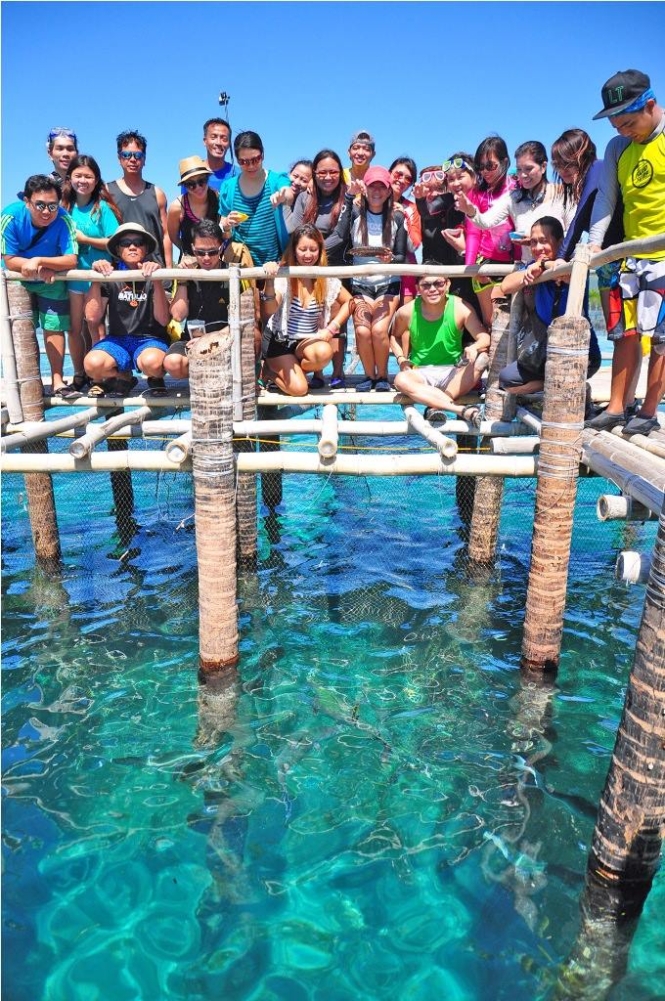 Group shot in Juag Lagoon Sanctuary