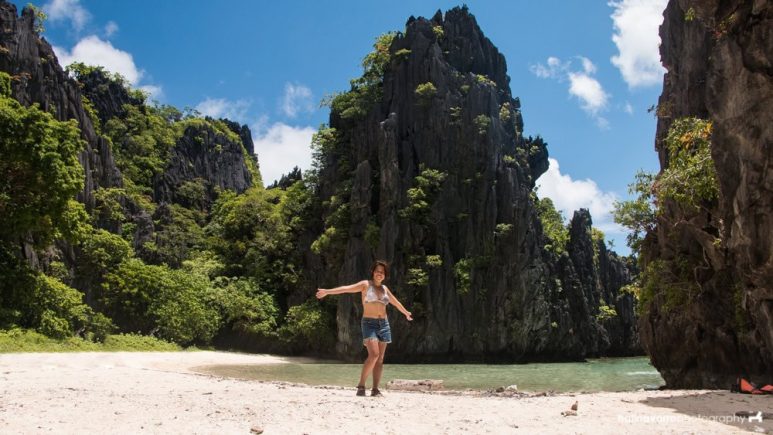 Hidden beach in El Nido, Palawan