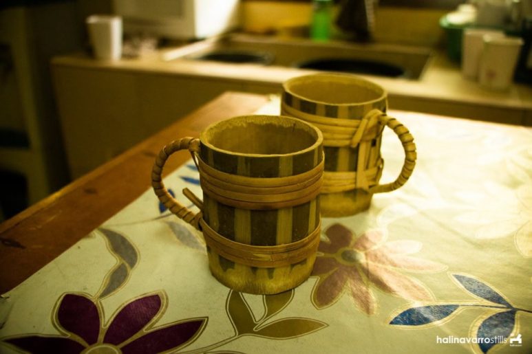 Bamboo cups souvenir in T'boli