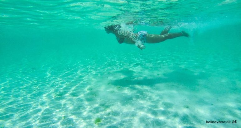 Swimming in Carabao Island, Romblon
