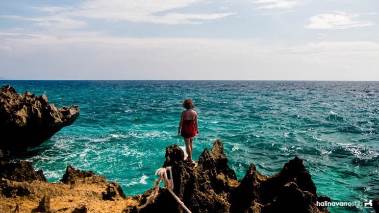 Cliff jumping site in Koding-Koding Point.