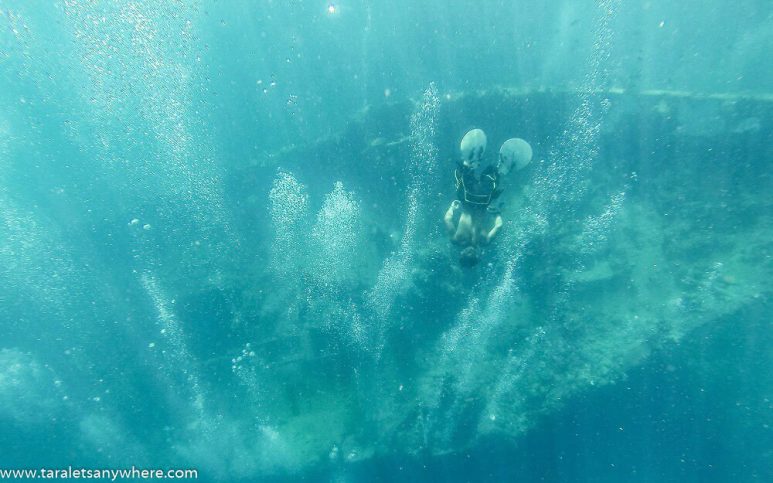 Shipwreck in Pass Island, Coron