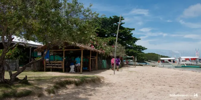 Stores and resort in Suguicay Island, Bulalacao