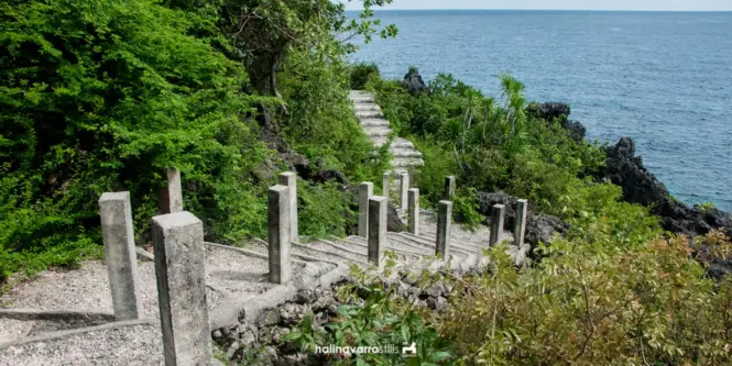 Stairs in Target Island, Bulalacao