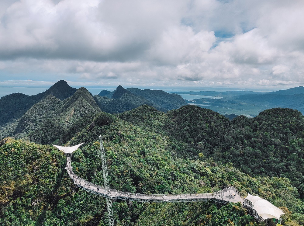 Langkawi sky bridge in Langkawi, Malaysia