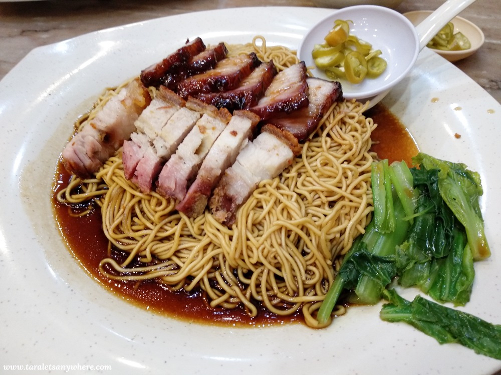 Char siew roasted pork noodles