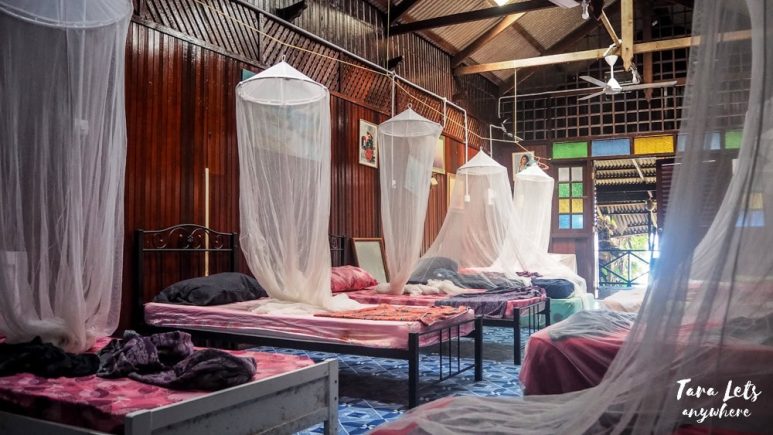 Dorm room in Captain Longhouse, Kapas Island, Malaysia