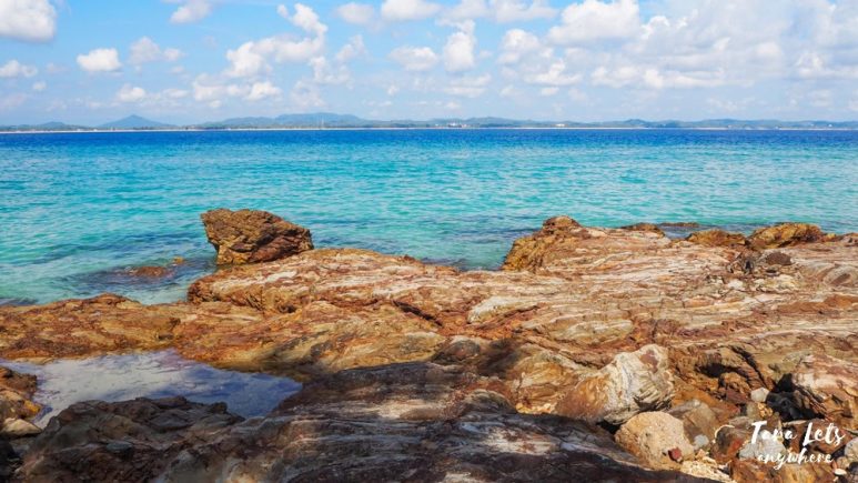 Rock formations in Kapas Island, Malaysia