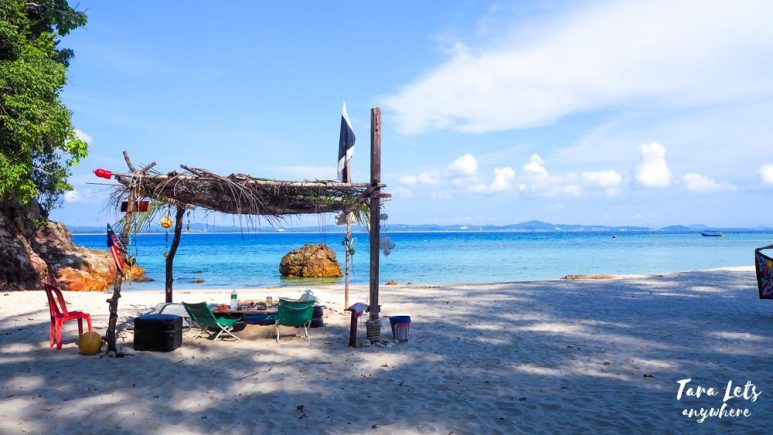 Beach hut in Kapas Island, Kuala Terengganu, Malaysia