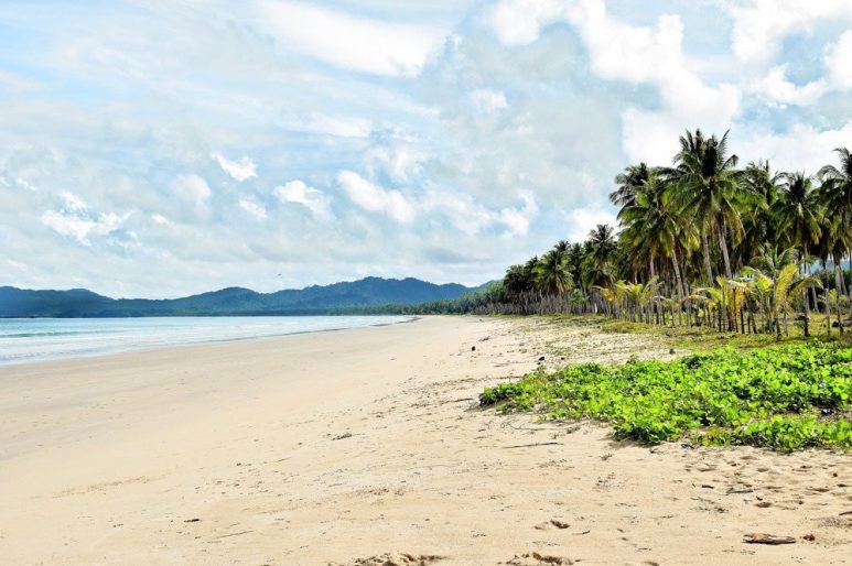 White Beach in San Vicente, Palawan, Philippines