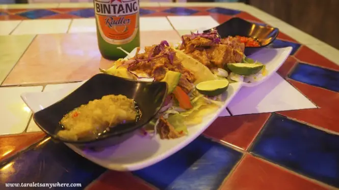 Tacos in Taco Beach Grill, Seminyak