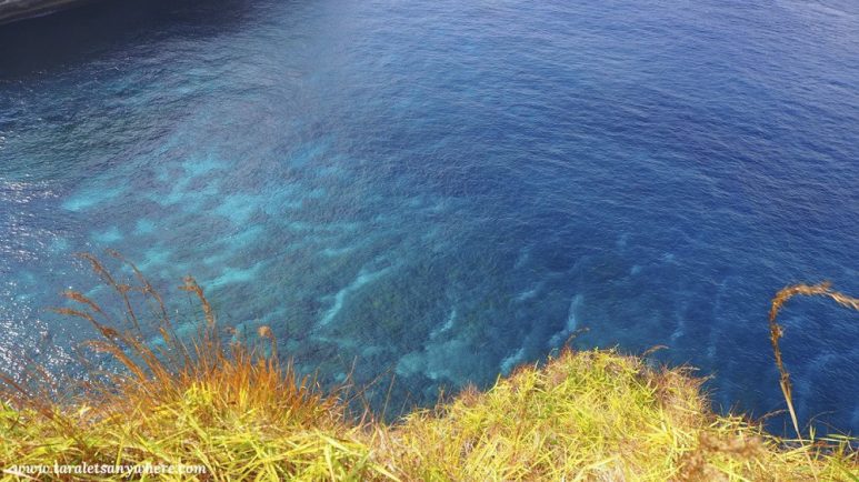 Water in Atuh Cliff, Nusa Penida