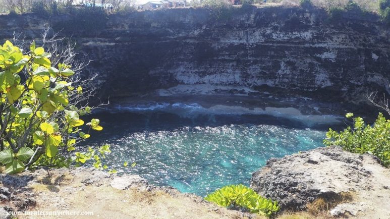 Water in Broken Beach in Nusa Penida