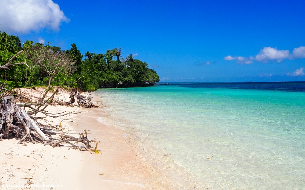 Beach in Tomia Island, Wakatobi