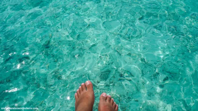 Clear water in Maldives