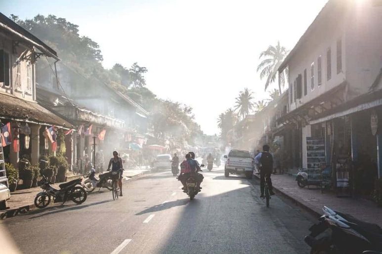 Street in Luang Prabang, Laos
