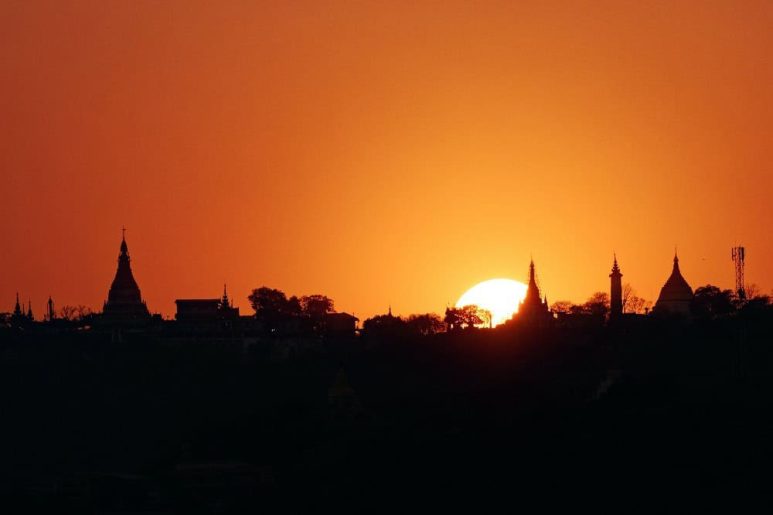 Sunrise in Mandalay, Myanmar