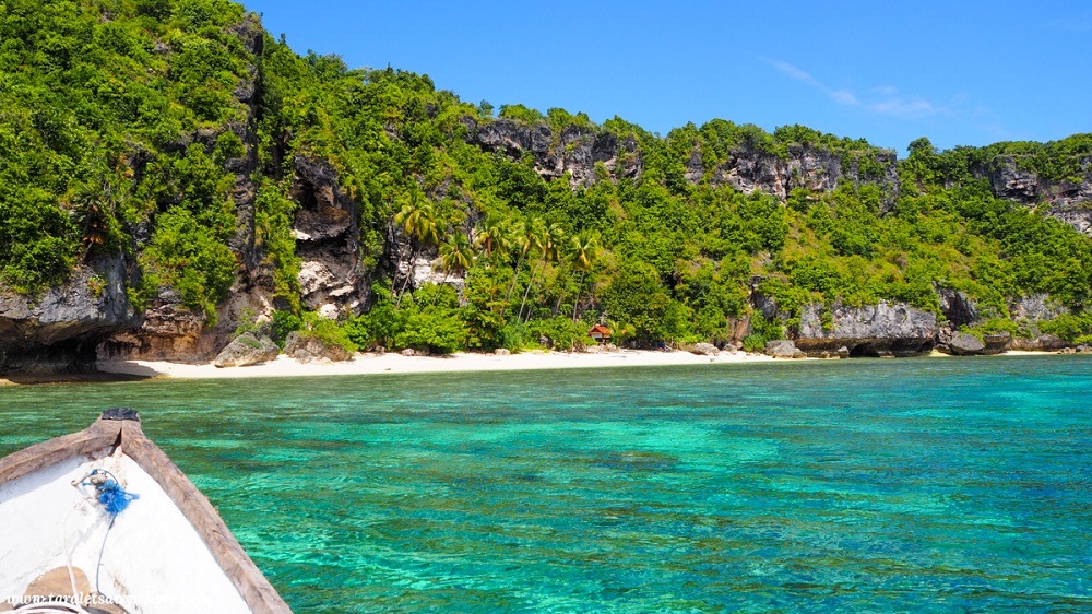 Private beach in Buton Island