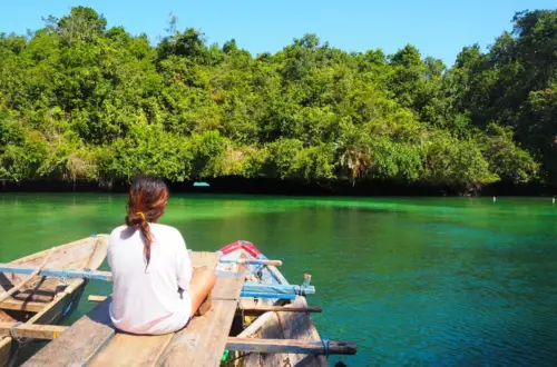 Napabale Lake in Muna Island, Southeast Sulawesi, Indonesia