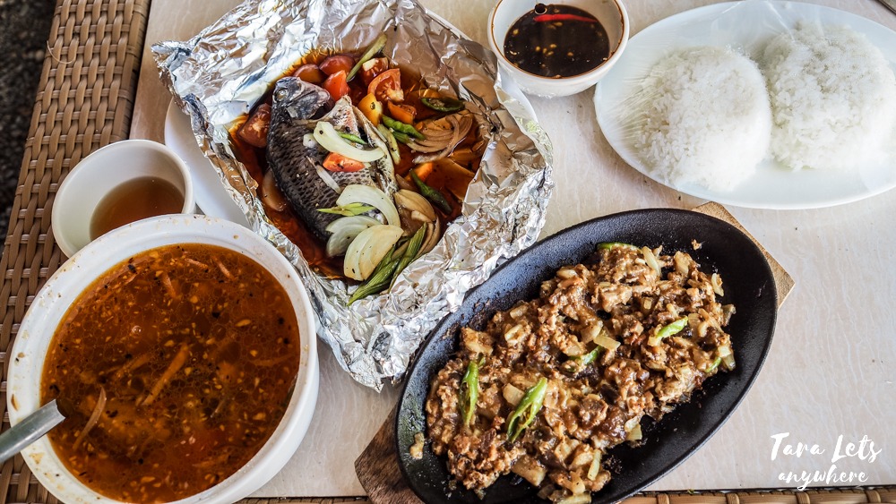 Food in restaurant of San Rafael River Adventure