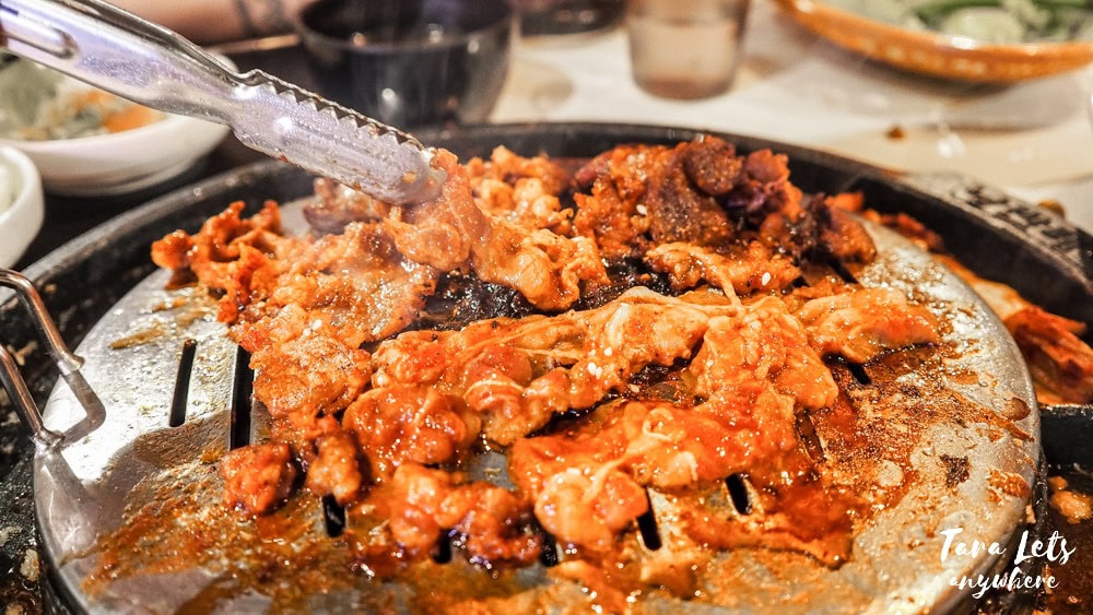 Grilling meat in Romantic Baboy