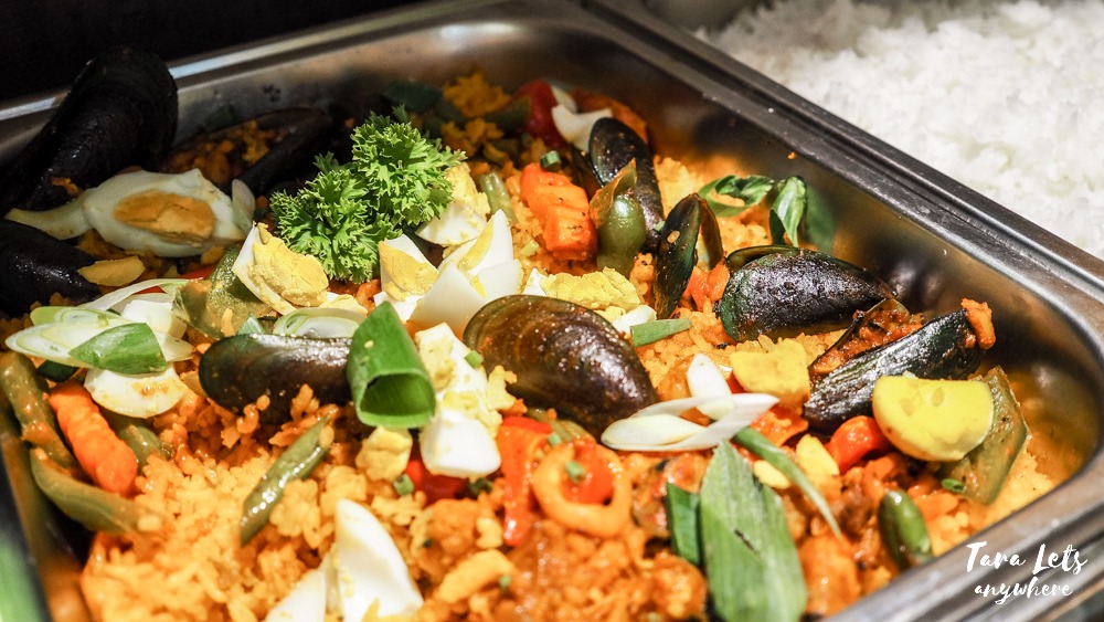 D Banquet buffet menu: paella