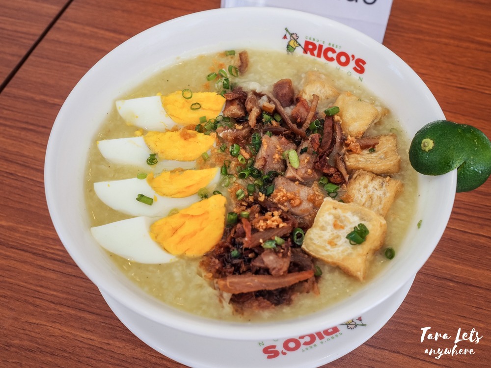 Rico's Lechon menu - lechon arrozcaldo