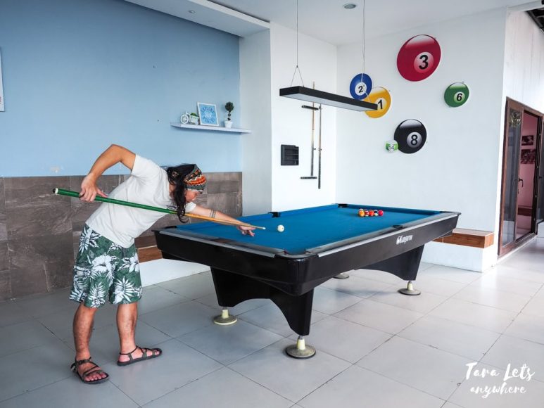 Billiards game at The Cliffhouse Laguna