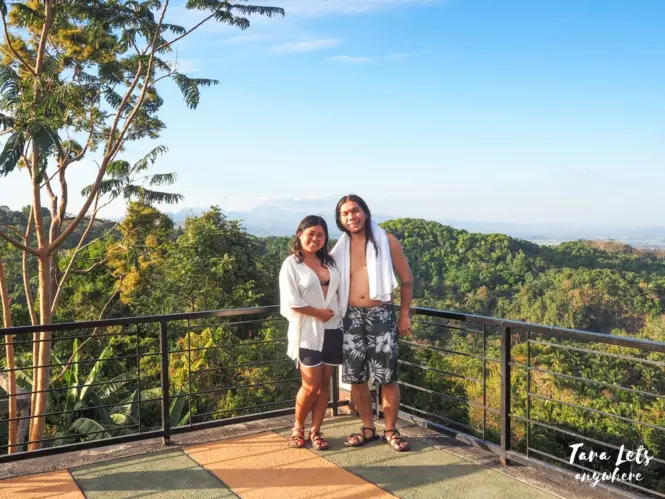 Couple shot in a view deck at Sinagtala Resort