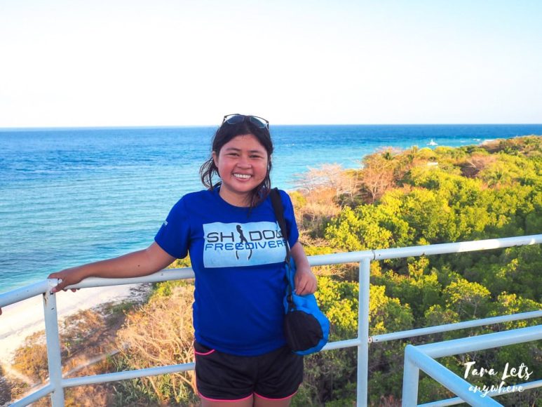 Kat in Apo Island Lighthouse