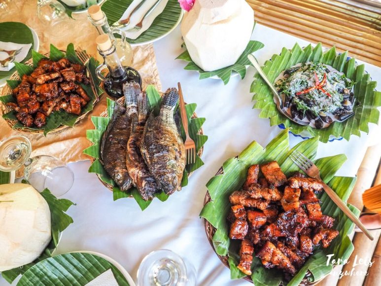 Kamayan sa Palaisdaan restaurant - food