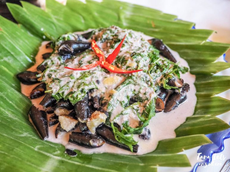 Kamayan sa Palaisdaan restaurant - ginataang suso