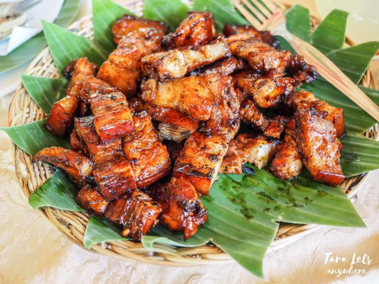Kamayan sa Palaisdaan restaurant - inihaw na liempo