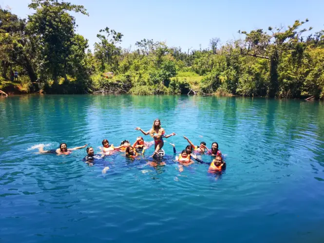 Group shot at Blue Lagoon, Palanan, Isabela