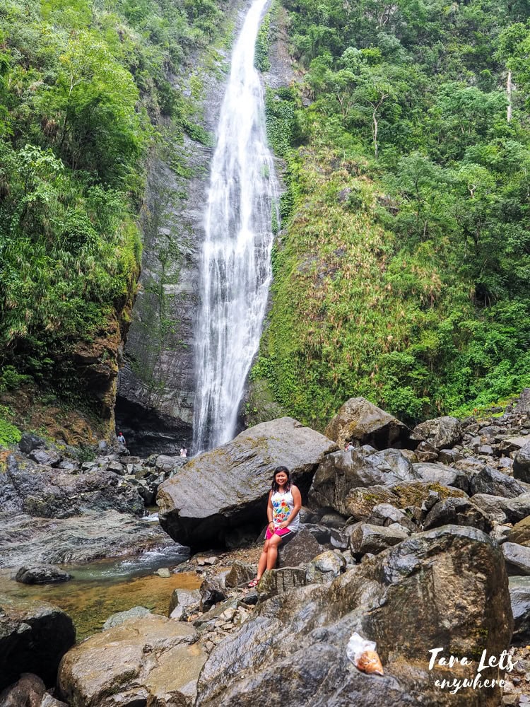 Kat at Dibulo Falls in Dinapigue, Isabela