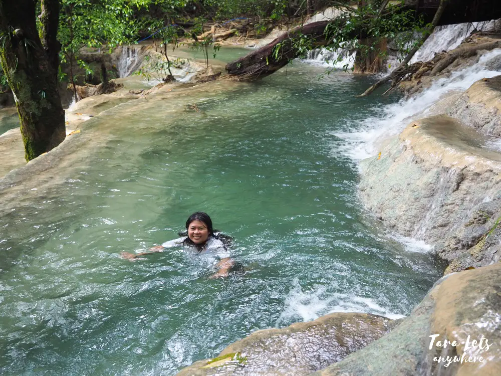 Swimming basin in Kaparkan Falls
