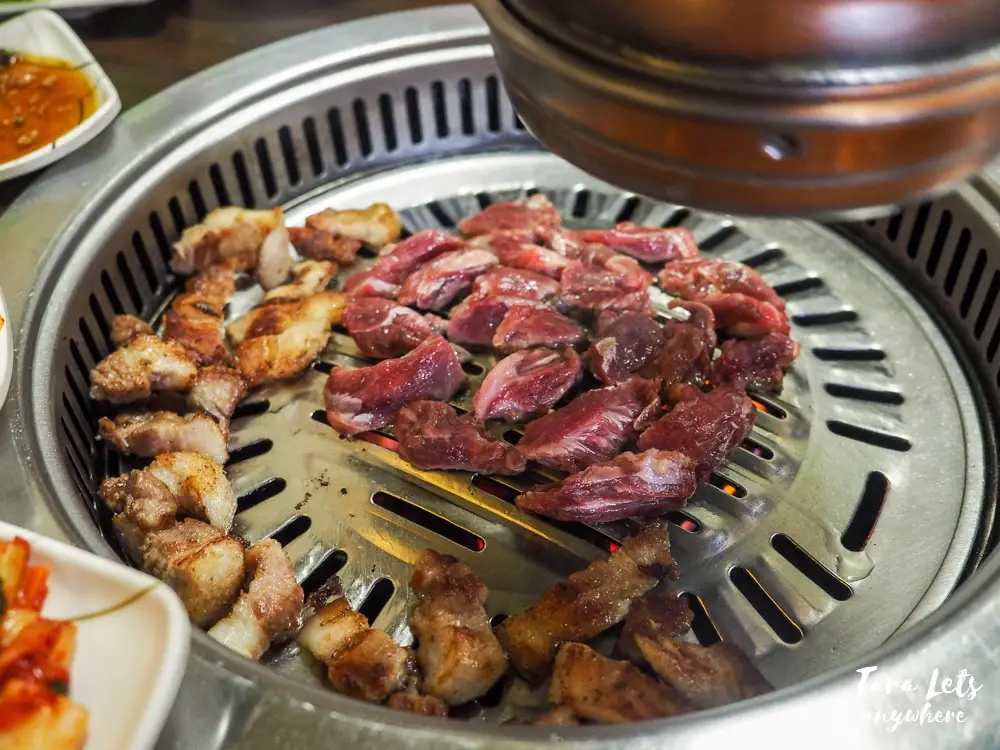 Seoul Galbi - grilling meat