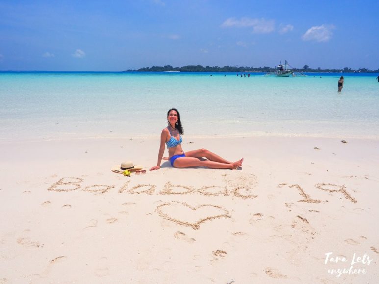 Balabac writing in the sand