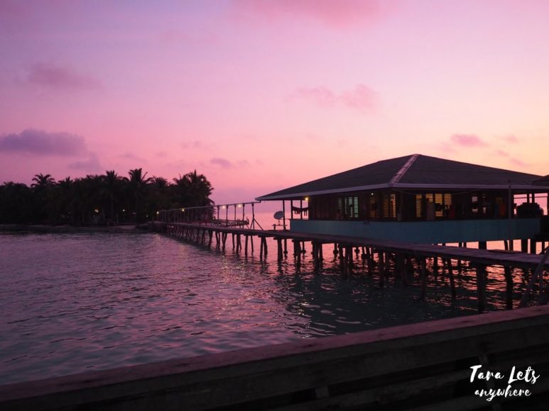 Onuk Island at night