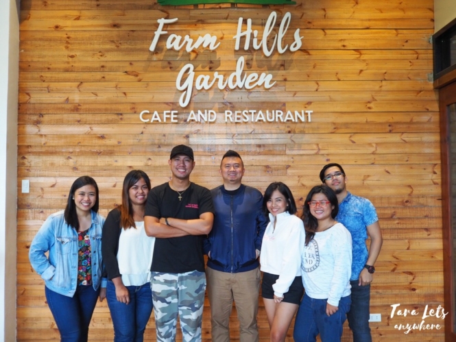 Group shot in Farm Hills Garden Cafe and Restaurant