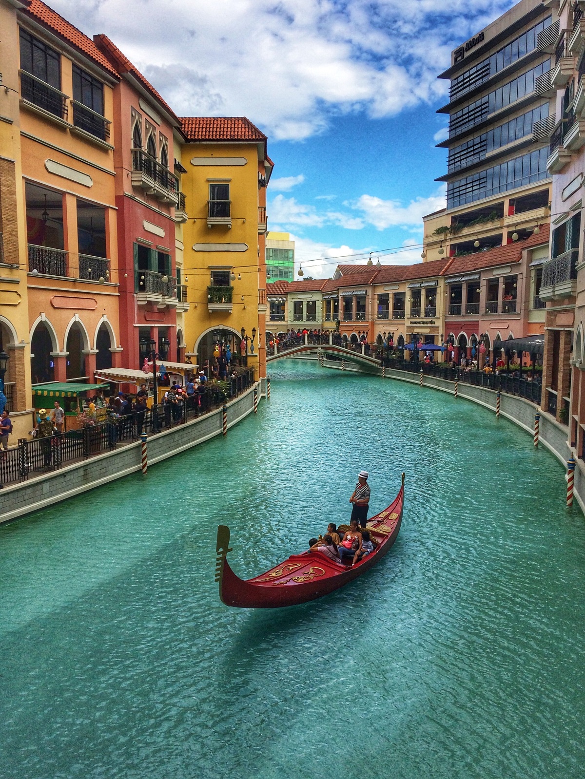 Gondola ride in Venice Grand Canal Mall in Taguig