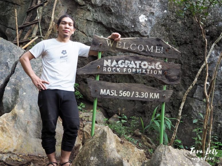 Nagpatong Rock signage